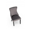 Étkezőszék ALDA VELVET, Szürke/Fekete