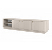 VESPER RTV 187 3D - cashmere mdf / cashmere / złote uchwyty / cokół