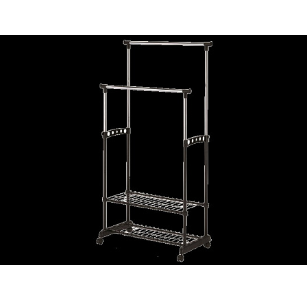 NOVA II BIS fogas, króm/fekete