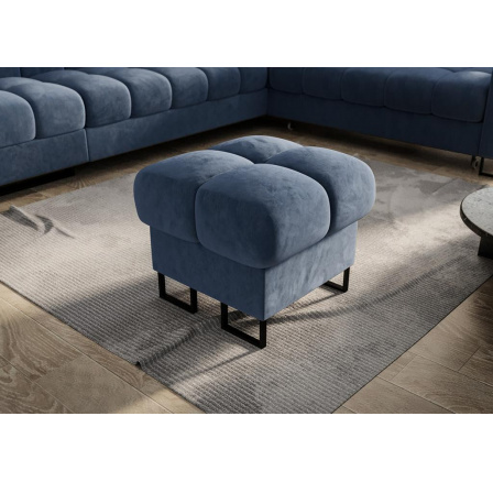 PUFA ASPEN 55x55 CM - Odcienie niebieskiego