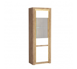 LIVINIO L4 vitrin Ribbeck / Fehér fényes