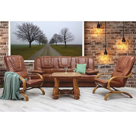 Kožená sedací souprava Frida 3R+1+1 S42/D3