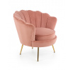 AMORINITO fotel, világos rózsaszín/arany