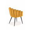 Étkezőszék K410, mustárszínű bársony