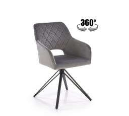 Forgó étkezőszék K535, Szürke/Fekete