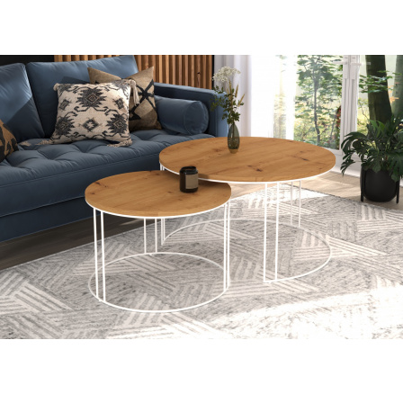 Konferenciasztal 2 az 1-ben ETTA Fehér+Artisan