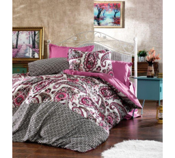 Saténový povlak na polštář Loran pink 45x60