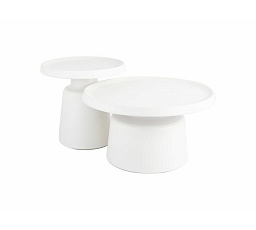 RHODOS dohányzóasztal készlet, Világosszürke matt