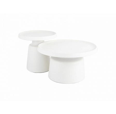 RHODOS dohányzóasztal készlet, Világosszürke matt