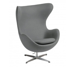 Tojás fotel világosszürke kasmír 42 Prémium