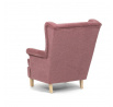 Křeslo ušák, růžová látka, AK-388 PINK2