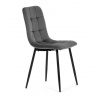 Jídelní židle, šedá, sametová látka, CT-281 GREY4