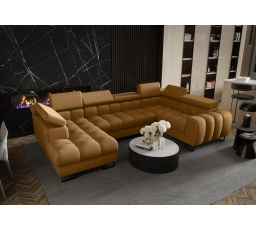 NAROŻNIK ASPEN MAX II 195x350x170 CM SKÓRA NATURALNA - prawa , Skóry naturalne - Wybierz swój kolor