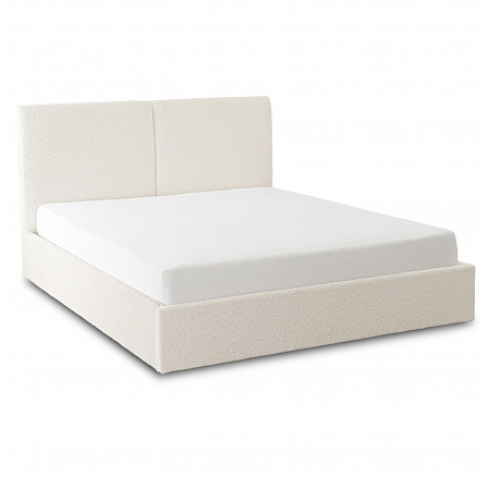 Łóżko 160x200 MARSYLIA z Pojemnikiem Kremowe Boucle Łóżko 160x200 MARSYLIA z Pojemnikiem Kremowe Boucle