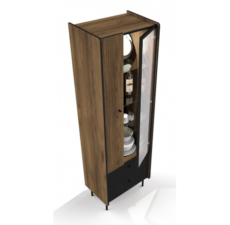 PRESTIGO Vitrin - P3, Warmia dió/San Sebastian/Fekete matt