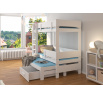 Háromszemélyes emeletes ágy ETAPO 200x90 Fehér+Artisan