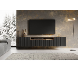 Fali TV szekrény NOEMI Fekete+Artisan