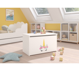 Játéktároló láda DARIA White+Unicorn