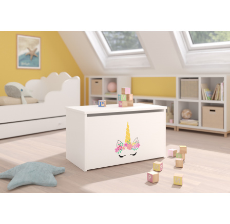 Játéktároló láda DARIA White+Unicorn