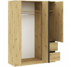 BASIT 3D2S ruhásszekrény, Artisan Tölgy