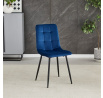 Jídelní židle, modrá, sametová látka, CT-281 BLUE4