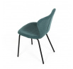 Jídelní židle, modrá, látka, CT-S8010 BLUE2