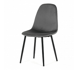 Étkezőszék, szürke, bársony szövet, CT-V2971 GREY4