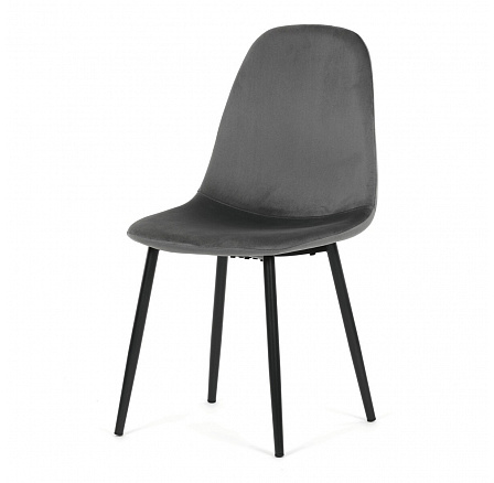 Étkezőszék, szürke, bársony szövet, CT-V2971 GREY4 Étkezőszék, szürke, bársony szövet, CT-V2971 GREY4