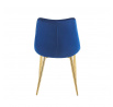 Velvet szék kék / arany lábak J262-1