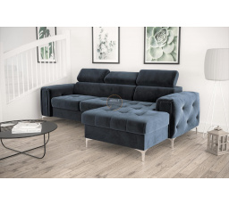 NAROŻNIK ORION MINI Z FUNKCJĄ SPANIA 255x165 CM - Wybierz własny kolor - Zapisz swój wybór - Galeria tkanin poniżej , prawa