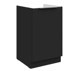 Dolní skřínka SIENA - 50 ZL 1F BB, Černá mat/Černá mat