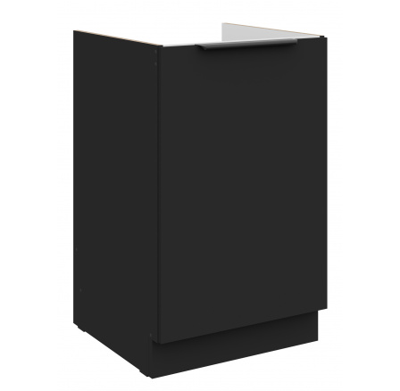 Dolní skřínka SIENA - 50 ZL 1F BB, Černá mat/Černá mat