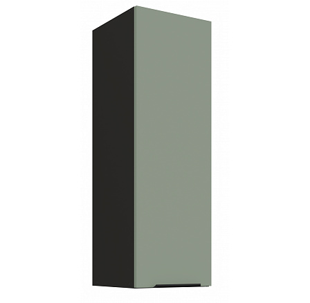 Horní skříňka ARIA - 30 G-90 1F, Černá/Aquamarine