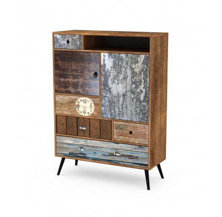 MEZO KM4 komód, többszínű