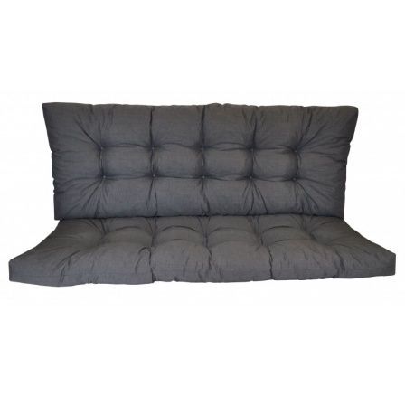 Polstr na zahradní houpačku 120 cm - látka tmavě šedý melír