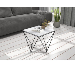 DIANA dohányzóasztal 50x50 Fekete+Beton