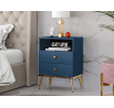 Marine 10 błękit ciemny - szafka nocna 2S
