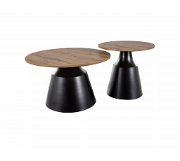 ITAKA dohányzóasztal, Tölgy artisan / Fekete