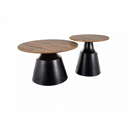 ITAKA dohányzóasztal, Tölgy artisan / Fekete