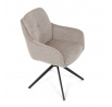 Jídelní židle, béžová, látka, DCH-P3174 LAN2