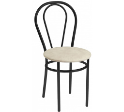 Bézs szék - fekete keret Tulipán