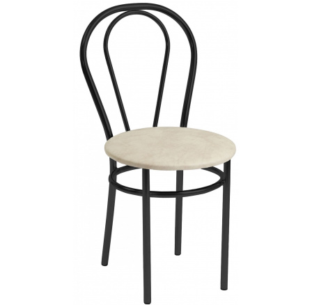 Bézs szék - fekete keret Tulipán