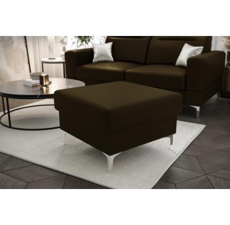 PUFA MALIBU 70X70 CM SKÓRA NATURALNA L-10 (oliwkowy brąz) - szybka wysyłka