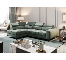 NAROŻNIK ROZKŁADANY PORTO MINI 170X255 CM - lewa , Odcienie zieleni