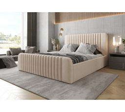 ŁÓŻKO MODENA Z POJEMNIKIEM - 200 cm x 200 cm , Drewniany