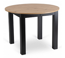 Stół HARRY Rozkładany 102-142 cm Dąb Artisan/Czarny