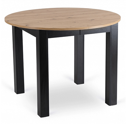 Stół HARRY Rozkładany 102-142 cm Dąb Artisan/Czarny