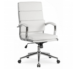 Fotel Obrotowy CAMILO Biały Ekoskóra