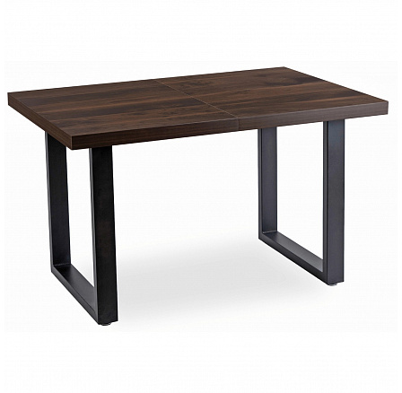 Stół TOMAS Rozkładany 130-230 cm Orzech/Czarny