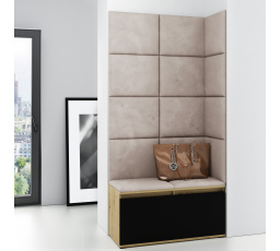 EMI 2 előszobafal, Trinity 02/Artisan + fekete